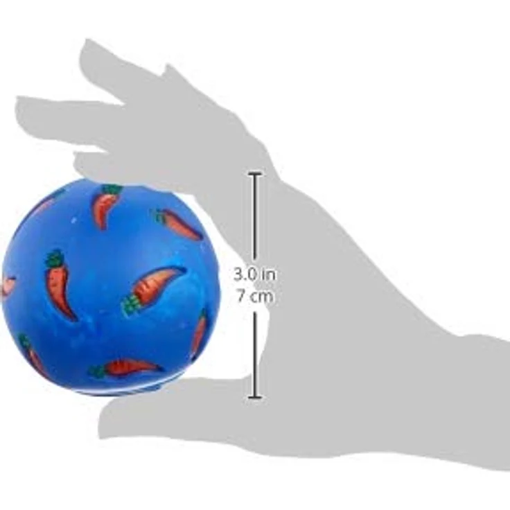 TRIXIE 6275 Snackball, Kunststoff, ø 7 cm, regulierbare Leckerliausgabe, natur – Bild 3