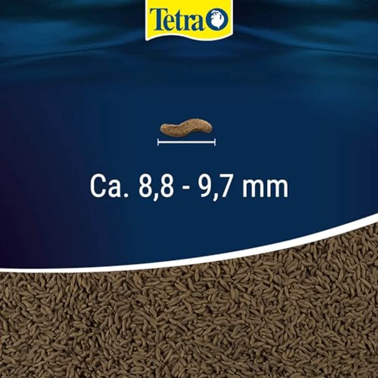Tetra Goldfish Wave Sticks, Fischfutter in Wurmform für Goldfische und Kaltwasserfische, 250 ml Dose – Bild 2