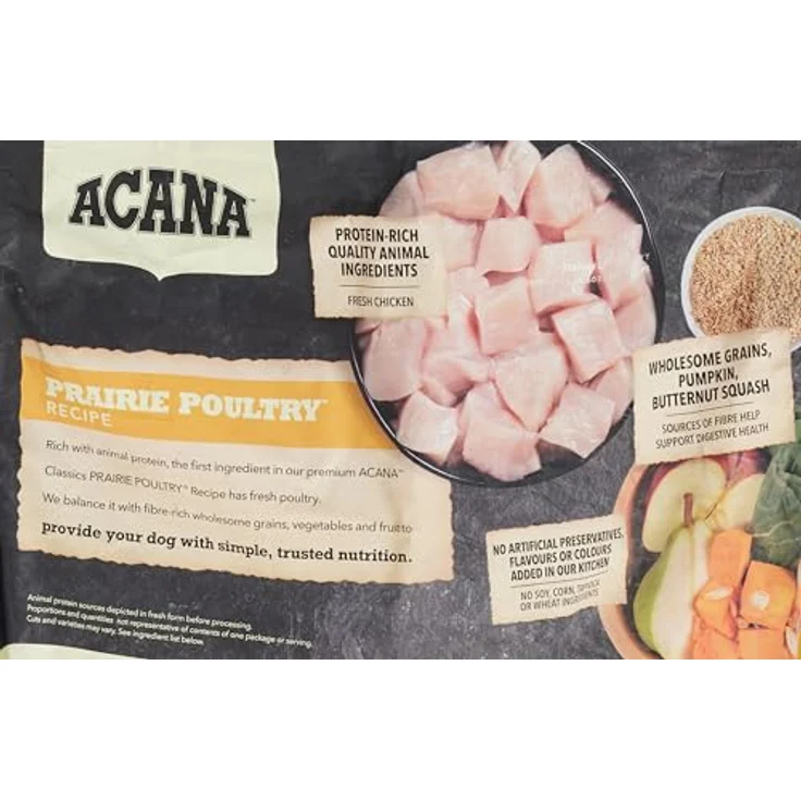 ACANA Prairie Poultry, Hundefutter mit 50% Fleischanteil, 9,7 kg – Bild 4