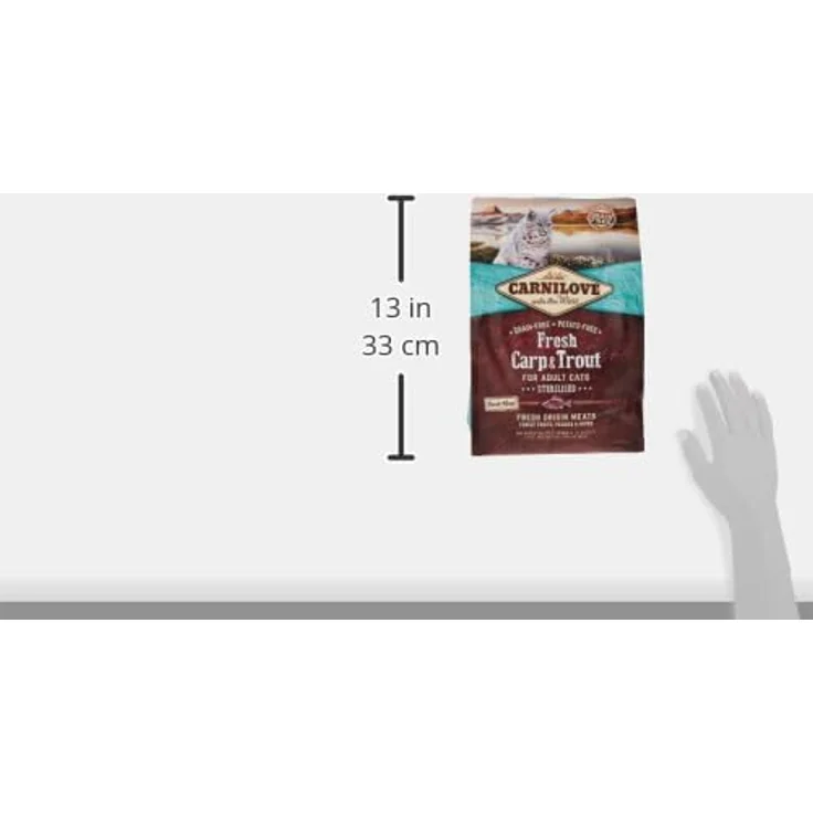CARNILOVE Carnilove Fre Carp & Trout Sterilise, Trockenfutter für Katzen, 2 kg Packung mit 23 x 86,96 g – Bild 3