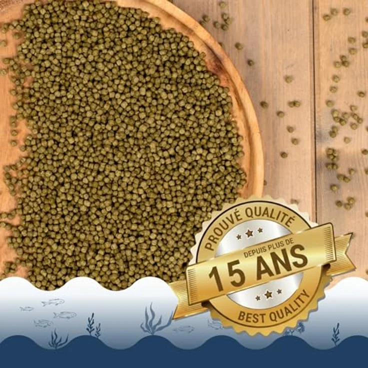 Lyra Pond® 2 x 10 L (7,36 kg) Pond Koi Beauty Pellets, proteinreiches Staple Fischfutter für Teichfische, schwimmfähig, fördert Form und Farbe – Bild 3
