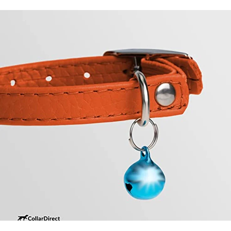 CollarDirect Leder-Katzenhalsband mit Abnehmbarer Glocke und Sicherheitsgummiband – Handgefertigtes Kätzchenhalsband für kleine & große Katzen, elegantes Echtleder – Bild 3