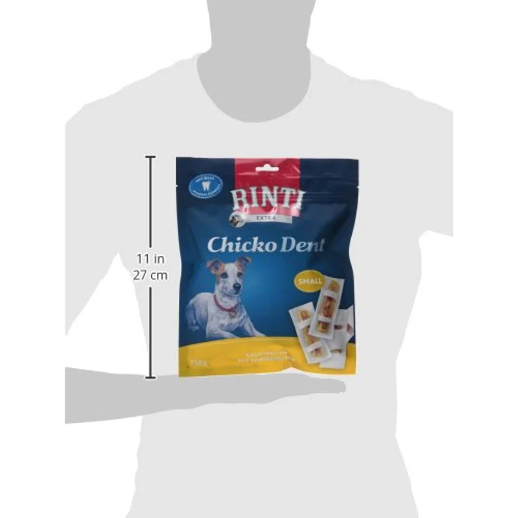 Rinti Chicko Dent Huhn Small, Hundesnack mit Mineralkomplex für Zahnpflege, 150g – Bild 3