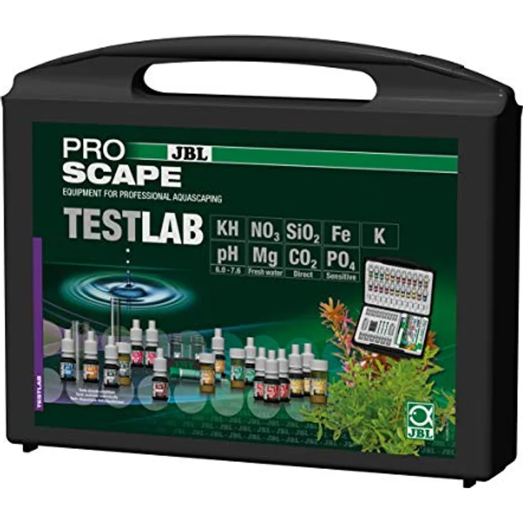 JBL Wassertest-Koffer ProAquaTest Lab ProScape, 9 Tests für Pflanzen-Aquarien, inkl. umfangreichem Zubehör und sicherer Aufbewahrung