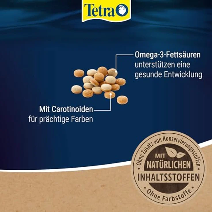 Tetra Tablets TabiMin, Futtertabletten für bodenfressende Fische, Multipack 3 x 275 Tabletten (255 g), langsame Auflösung, ohne Farbstoffe, mit Shrimps – Bild 5