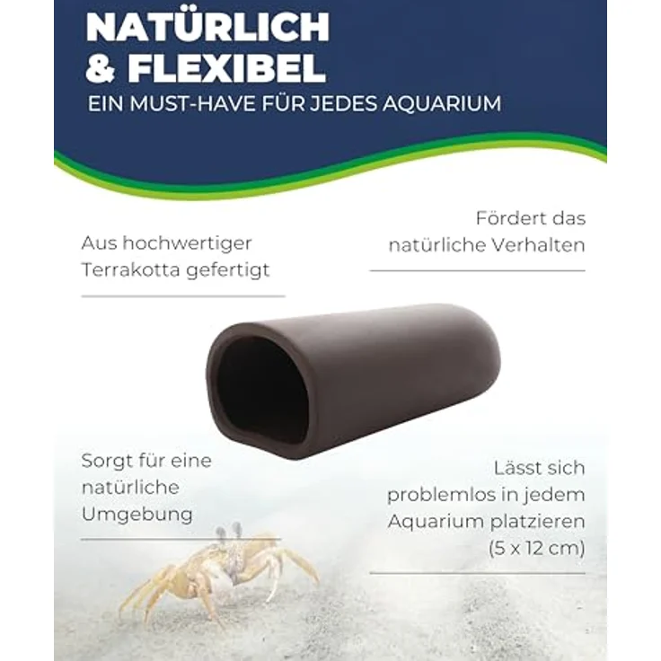 HOBBY Aquariendeko Catfish Cave M, 5x12 cm, dunkle Farbe für Süßwasseraquarien – Bild 3