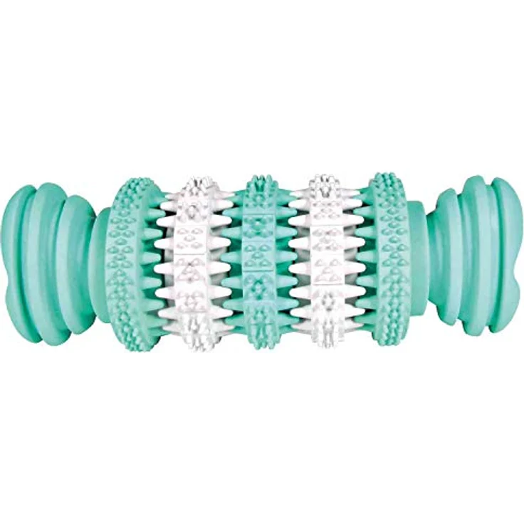 Trixie 32944 Denta Fun Knochen, Mintfresh, Naturgummi, 15 cm - Zahngesundheit für Hunde, Minzgeschmack, 15 cm – Bild 2