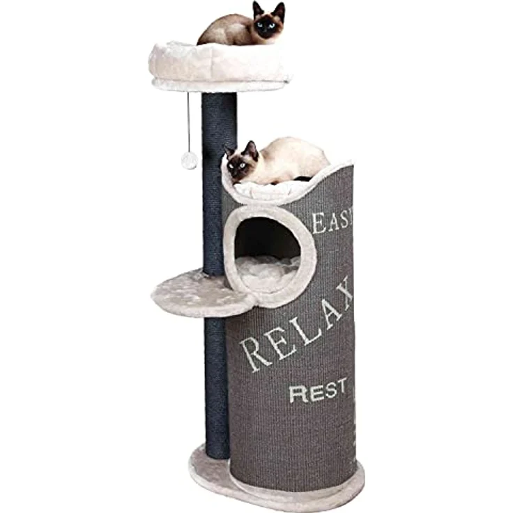 Trixie Natura Katzenhaus Cat's Home mit Balkon – Bild 2