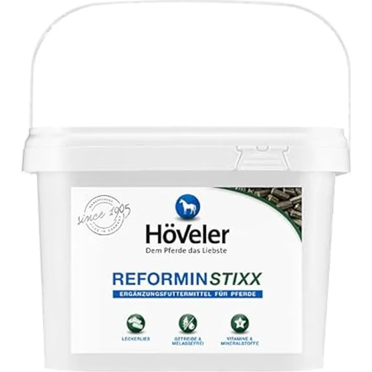 Höveler Reformin StiXX, 2.5 kg, Pferdefutter mit Leckerchen und Mineralergänzung, versorgt mit Spurenelementen und Vitaminen