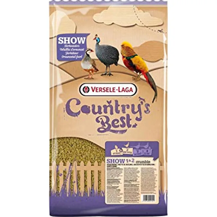 Versele Laga Country Best Show 1 & 2 Crumble, Geflügelfutter, 5 kg, Mehrfarbig