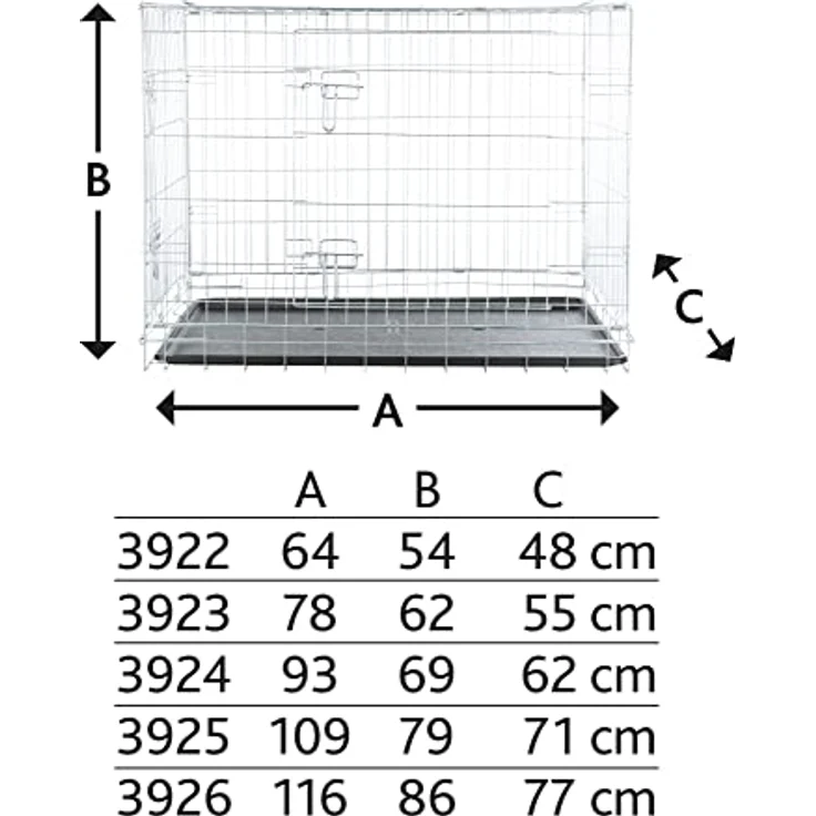 Trixie Transportkäfig M-L: 93 × 69 × 62 cm – Bild 7