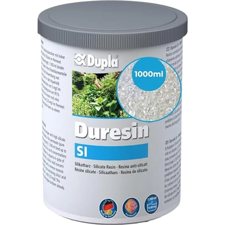 Dupla 80562 Duresin SI, Silikatharz 1 l, regenerierbarer Anionenaustauscher für Wasseraufbereitung