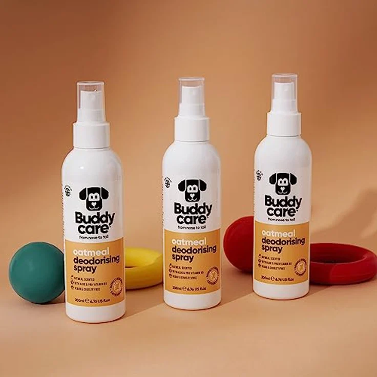 Buddycare Desodorierungsspray für Hunde, Haferflocken-Duft, mit Aloe Vera und Pro-Vitamin B5, 200 ml – Bild 4