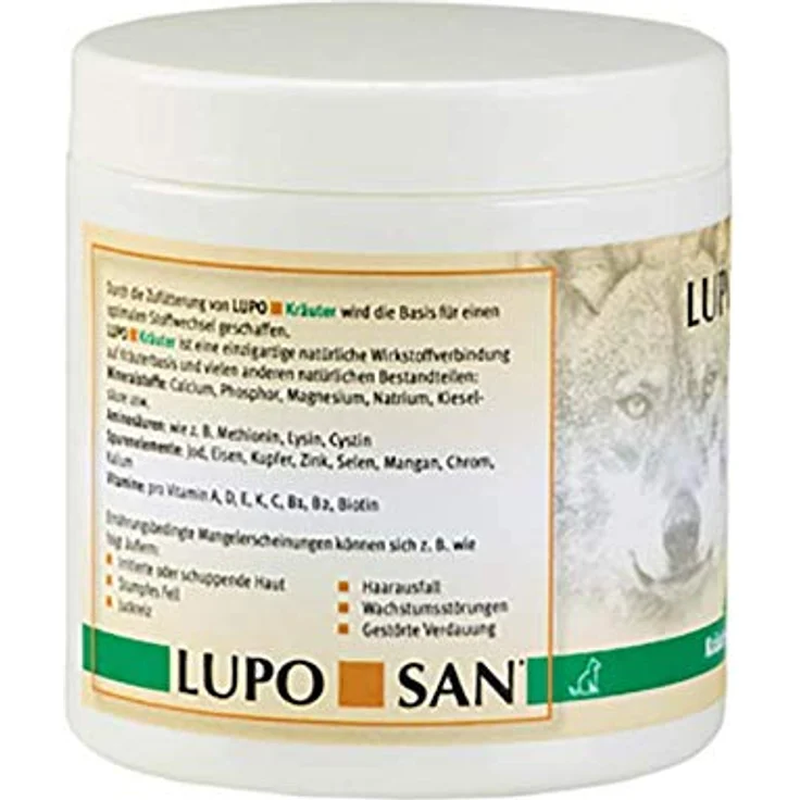Luposan Kräuterpulver, Hunde Nahrungsergänzungsmittel zur Förderung der Nährstoffaufnahme, 150g – Bild 2