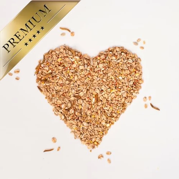 Lyra Pet® 20 kg ALB-MÜHLE Protein-Mix, hochwertiges Vogelfutter mit Mehlwürmern, ganzjährige Energiequelle für Wildvögel, proteinreich und nährstoffreich – Bild 5