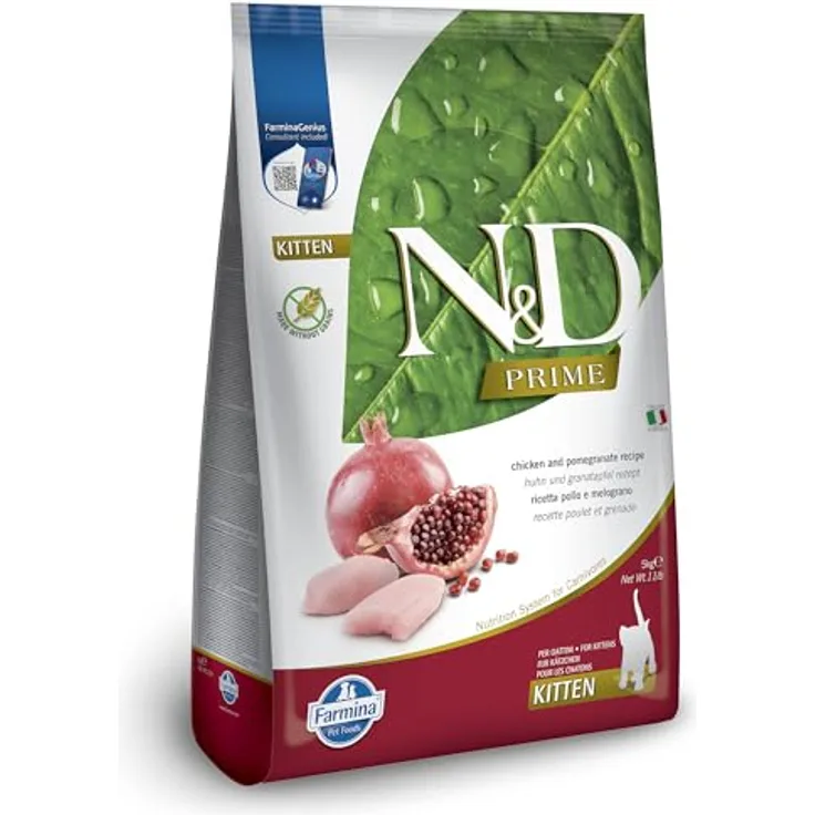 Farmina Nd Cat Kitten Prime Huhn, 5 kg hochwertiges Trockenfutter für Kitten