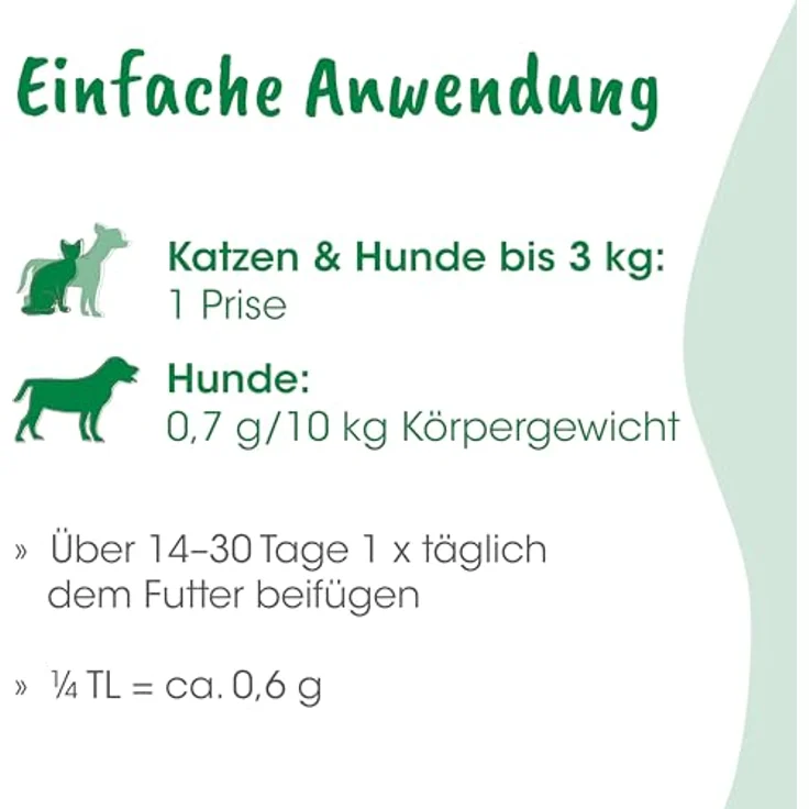 cdVet HarnwegeMix, Ergänzungsfuttermittel für Hunde und Katzen zur Unterstützung der Harnwege, 30 g Pulver – Bild 5