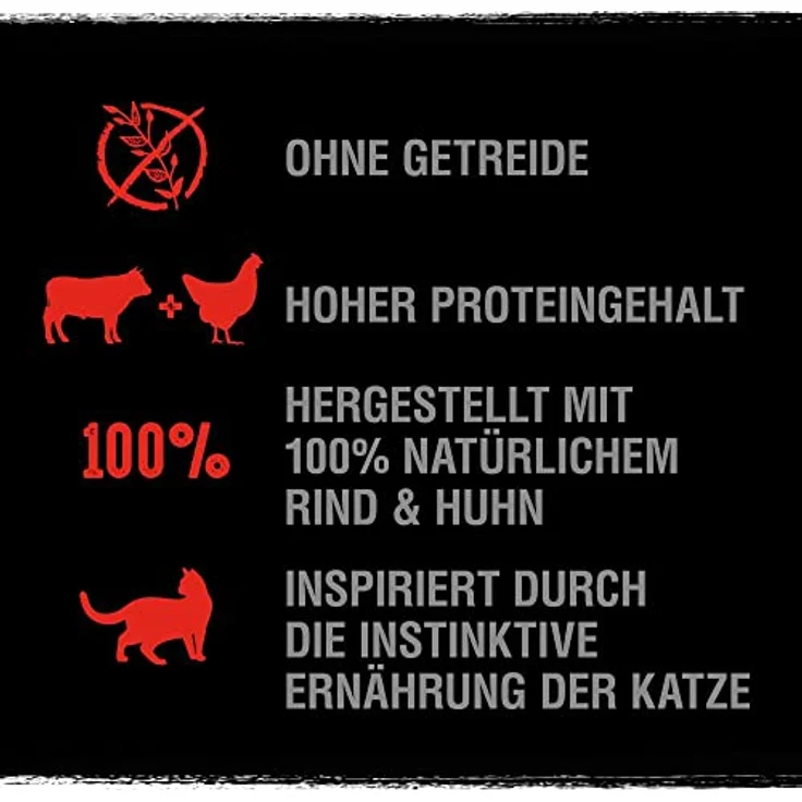 CRAVE Alleinfuttermittel für ausgewachsene Katzen, Trockenfutter mit hohem tierischen Proteinanteil, Braun, 750 g (6er Pack) – Bild 4