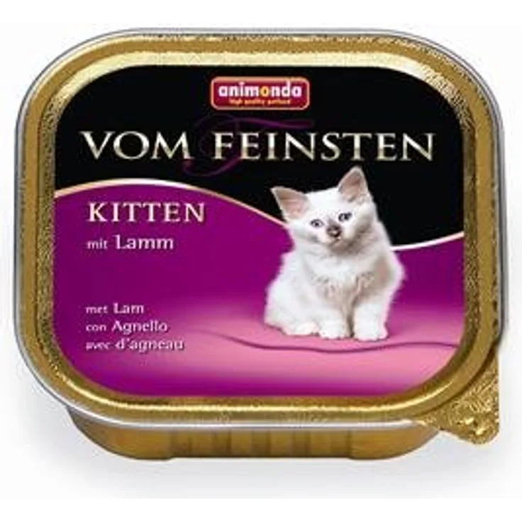 Animonda Vom Feinsten, Kitten-Nassfutter mit Lamm, 100g, hoher Fleischanteil