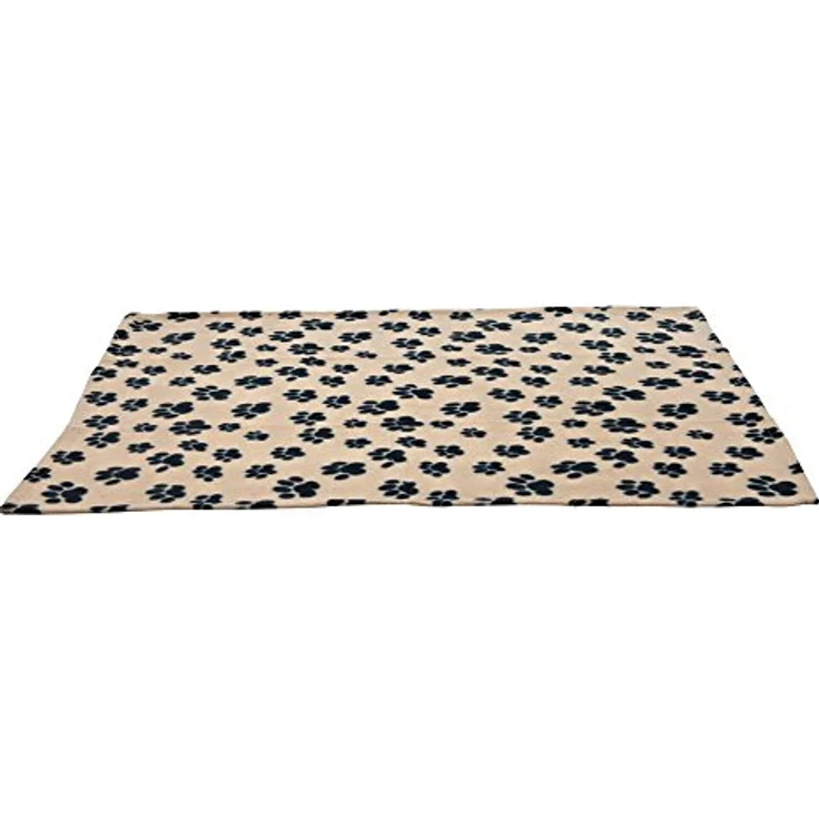 Trixie Fleecedecke Beany beige mit schwarzen Pfoten – Bild 2