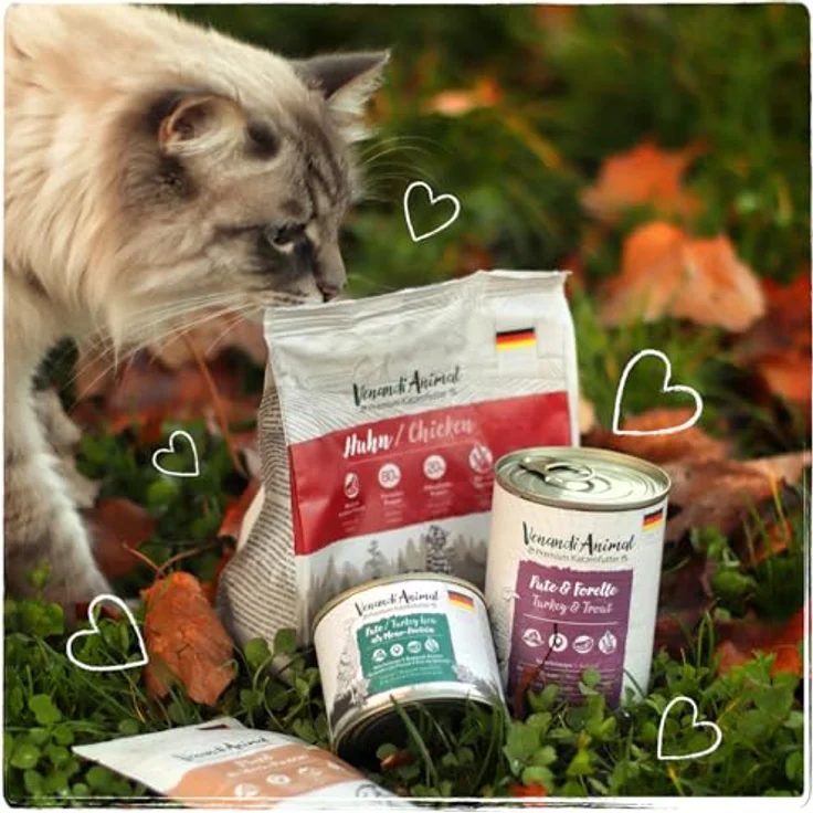 Venandi Animal Huhn, Katzen-Trockenfutter mit 80% tierischem Eiweiß, 1,5 kg, getreidefrei – Bild 6