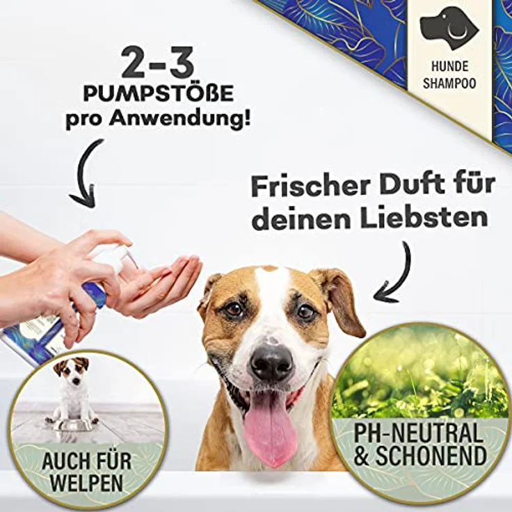 Adema Animal® Hundeshampoo, Shampoo für Hunde und Welpen gegen Juckreiz, für Langhaar & Kurzhaar, vegan, 500 ml – Bild 5