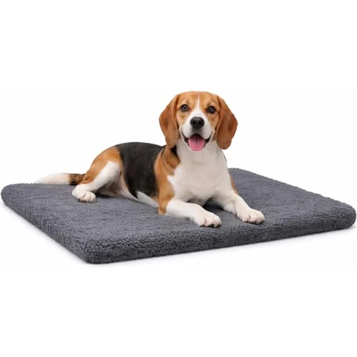 Beeztees Tierkissen Ito - Orthopädisches Käfigkissen - Dunkelgrau - 89x60x4 cm – Bild 1