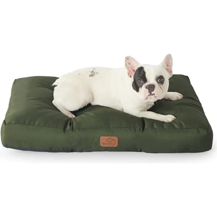 BEDSURE waschbares Hundebett Oxford, für mittelgroße Hunde, 76x50cm, pflegeleicht, grün – Bild 1