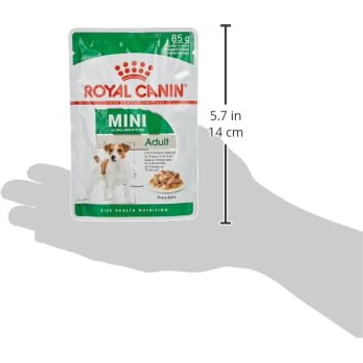 Royal Canin Mini Adult, 12 x 85 g Nassfutter für kleine Hunde, unterstützt gesunde Verdauung und glänzendes Fell – Bild 3
