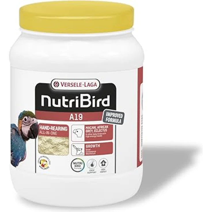 VERSELE-LAGA NutriBird A19 Handaufzuchtfutter für Jungpapageien, Energie, 800g, optimales Wachstum und Unterstützung der Darmflora – Bild 1