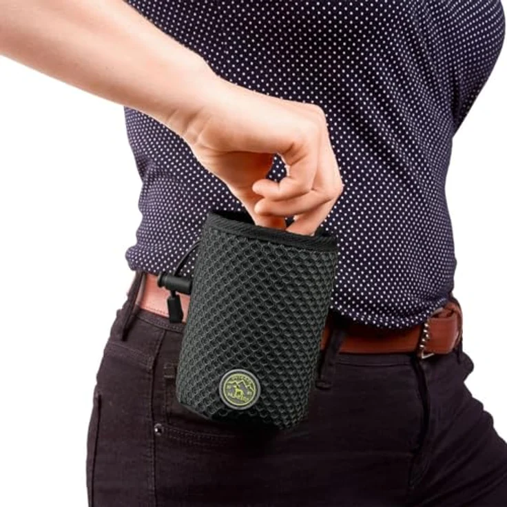 HUNTER Hilo Basic Snackbeutel, anthrazit, kompakt mit 3-D Mesh-Material und Gürtelclip, Größe one-Size – Bild 3