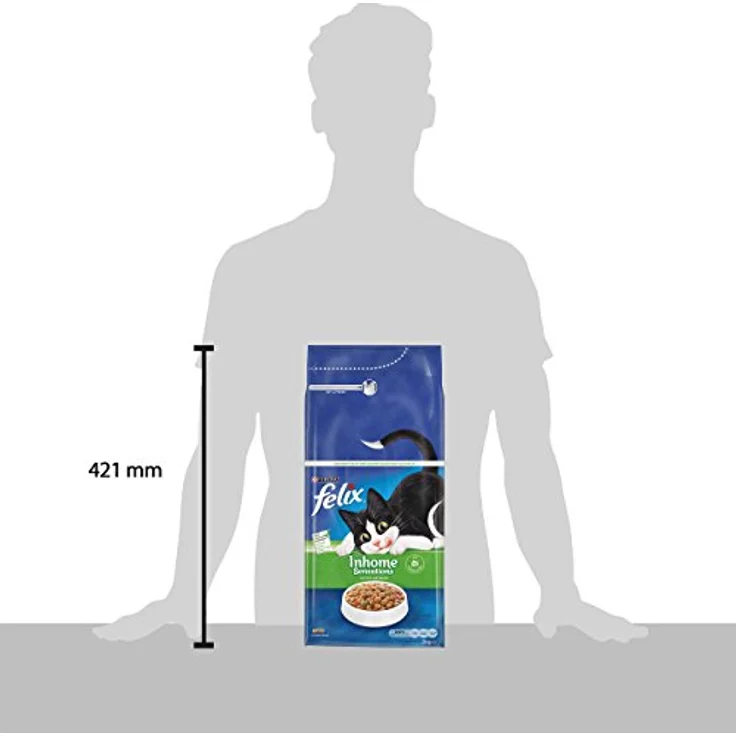 Felix Katzentrockenfutter Inhome Sensations, 2kg Beutel mit Huhn, Getreide und Gartengrün, für innenlebende Katzen, 100% komplett & ausgewogen, ohne künstliche Zusatzstoffe – Bild 5