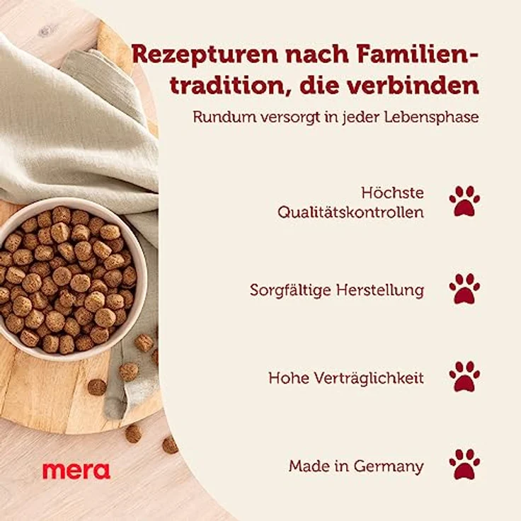 MERA Essential Univit, Hundefutter trocken mit Geflügel, ausgewogenes Mix-Menü, Omega-3 und Omega-6 für gesunde Haut und glänzendes Fell, 12,5kg – Bild 3