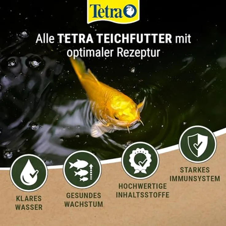 Tetra Pond Sticks, Hauptfutter für Teichfische, unterstützt gesundes Wachstum und klares Wasser, 15 L Beutel – Bild 5