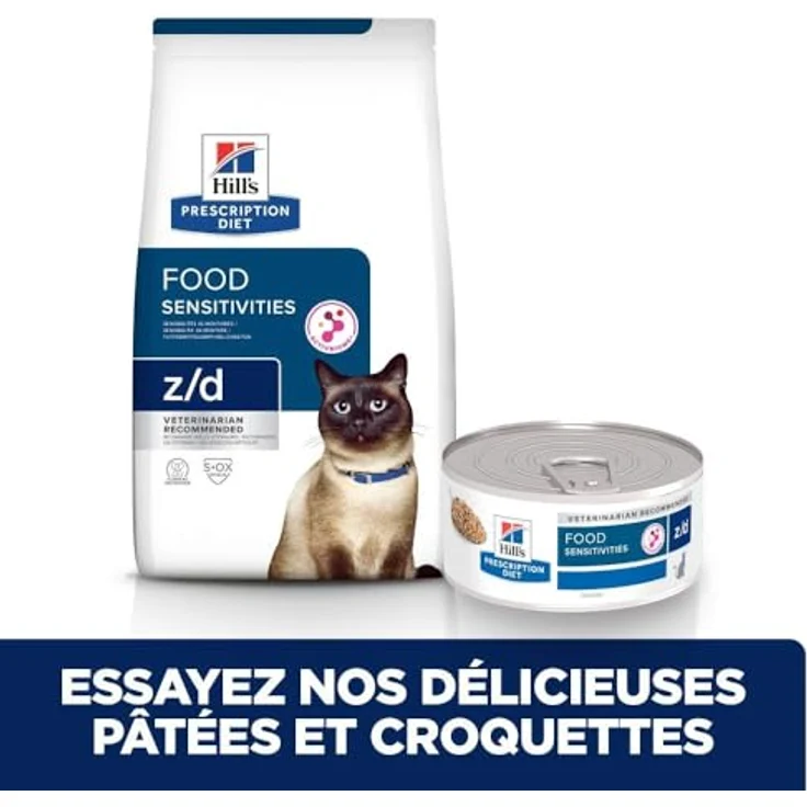 Hill's Prescription Diet z/d Original, Diätnahrung für Katzen mit Futterempfindlichkeiten, 1,5 kg – Bild 4