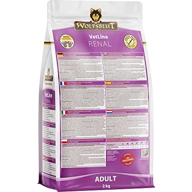 Wolfsblut VetLine Renal Huhn, Hunde-Trockenfutter zur Unterstützung der Nierenfunktion, 2kg, getreidefrei – Bild 2