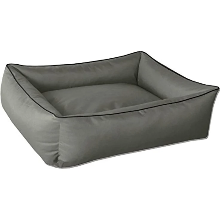 BedDog Hundebett MAX, ergonomisches Hundekissen mit abziehbarem, waschbarem Bezug, für große Hunde, XXL, grau – Bild 1