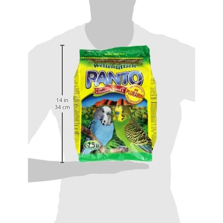 PANTO Wellensittichfutter mit Pluramin 4X 2,5 kg, artgerechte Saatenmischung für Wellensittiche mit natürlichem Jod und Vitalstoffen – Bild 4
