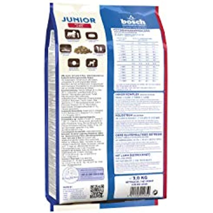 Bosch Hundefutter Junior Lamm und Reis, Trockenfutter für junge Hunde mit Vitaminen, 3kg – Bild 2