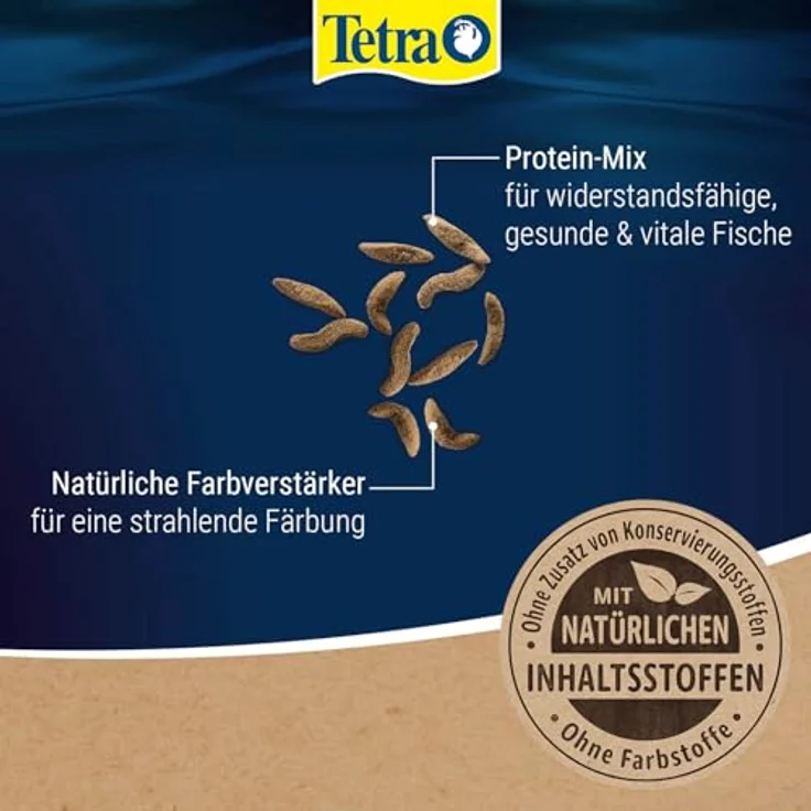 Tetra Goldfish Wave Sticks, Fischfutter in Wurmform für Goldfische und Kaltwasserfische, 250 ml Dose – Bild 3