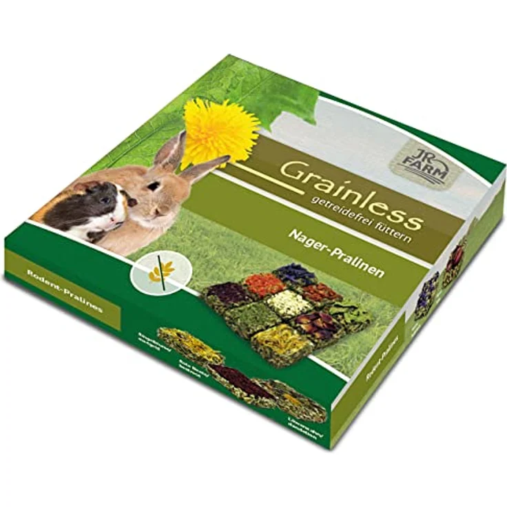 JR FARM Grainless Nager-Pralinen, getreidefreies Kleintierfutter mit natürlichen Vitaminen und Kräutern, 125 g – Bild 1