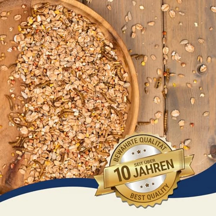 Lyra Pet® 20 kg ALB-MÜHLE Protein-Mix, hochwertiges Vogelfutter mit Mehlwürmern, ganzjährige Energiequelle für Wildvögel, proteinreich und nährstoffreich – Bild 4