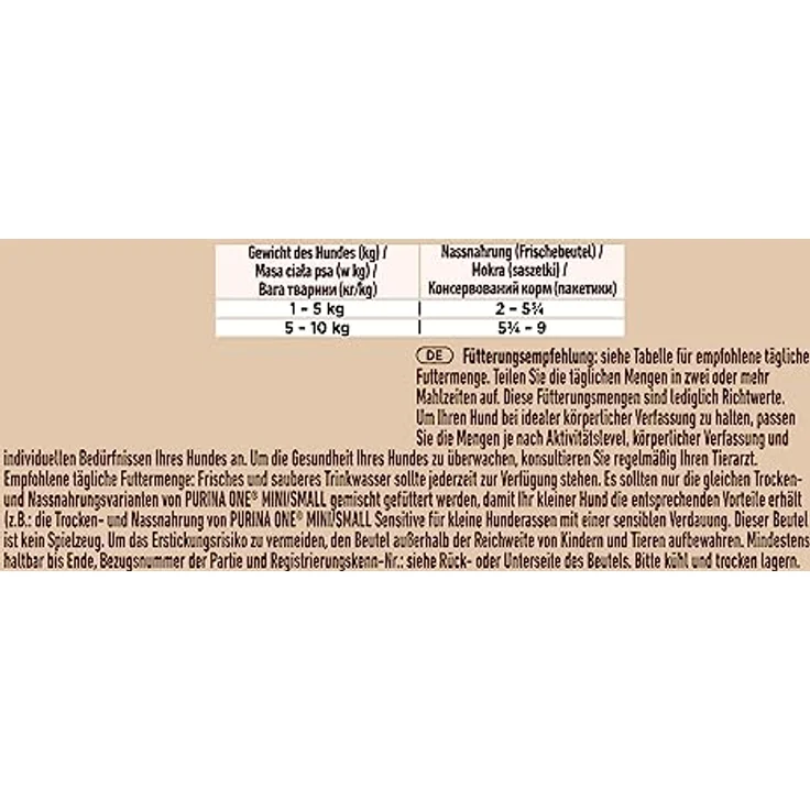 PURINA ONE Mini/Small Sensitive Hundefutter nass für kleine Hunde, reich an Lachs und Reis, 26er Pack (26 x 85g), Unterstützung bei sensibler Haut und Verdauung – Bild 3