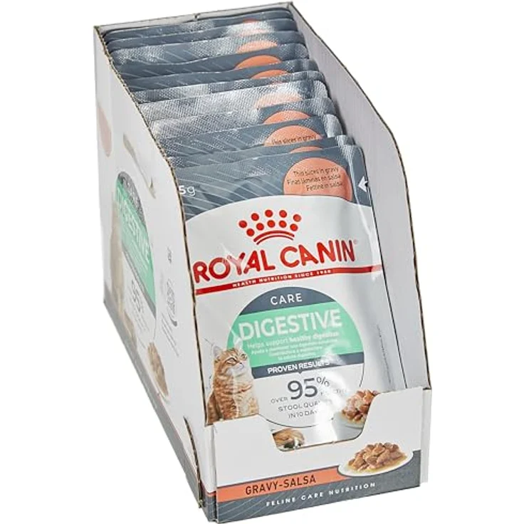 Royal Canin Digestive Care, Feuchtnahrung für Katzen mit empfindlicher Verdauung, 12x85g – Bild 3