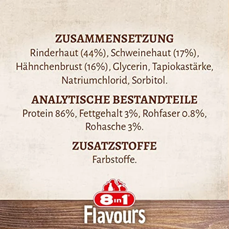 8in1 Triple Flavour Twists, Kausticks mit dreifachem Geschmack, 10 Stück für Hunde bis 12 kg – Bild 10