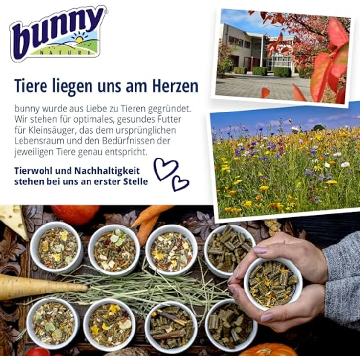 Bunny KaninchenTraum young 1,5 kg, hochwertiges Kleintierfutter mit 20 % Rohfaseranteil und Vitaminen für gesunde Kaninchenaufzucht – Bild 9
