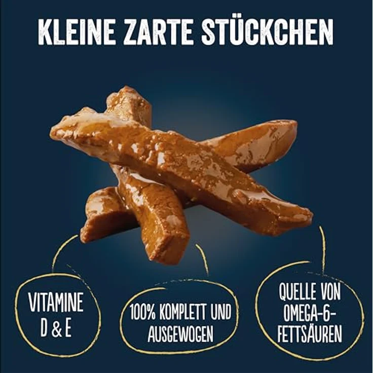 FELIX Tasty Shreds Katzenfutter nass in Sauce, Gemischte Vielfalt mit Rind, Huhn, Lachs und Thunfisch, 80er Pack (4x20x80g) – Bild 4