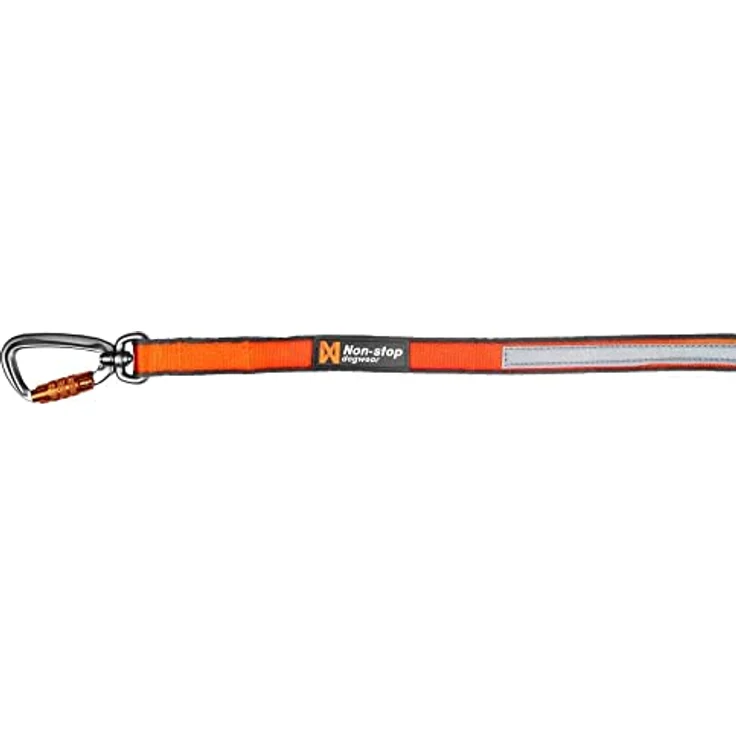 Non-stop dogwear Move Leash 1.5m, komfortable Hundeleine mit 15mm Breite, Farbe: Orange – Bild 1