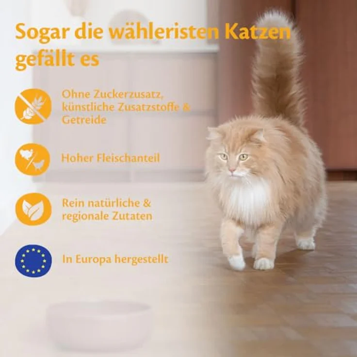 Wellness CORE Sterilised Original, Katzenfutter trocken für sterilisierte Katzen, Pute & Huhn, 4 kg, getreidefrei, ohne Zuckerzusatz, hoher Fleischanteil, zur Haarballenprävention – Bild 4