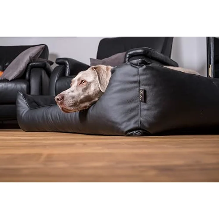 Lebon Hundebett Bruno 100 x 75 cm schwarz – Bild 3